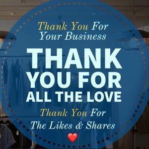 Thank you for your business! Thank you ♥️